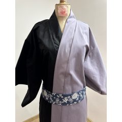 Murasaki to kuro férfi hobbi kimonó